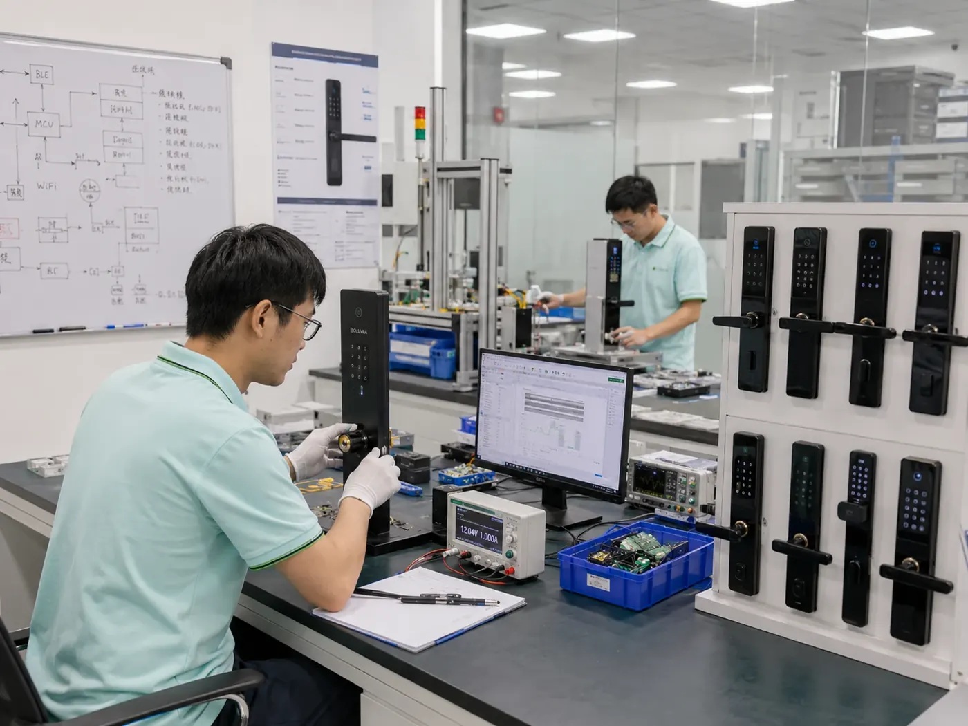 R&D testing lab and quality standards